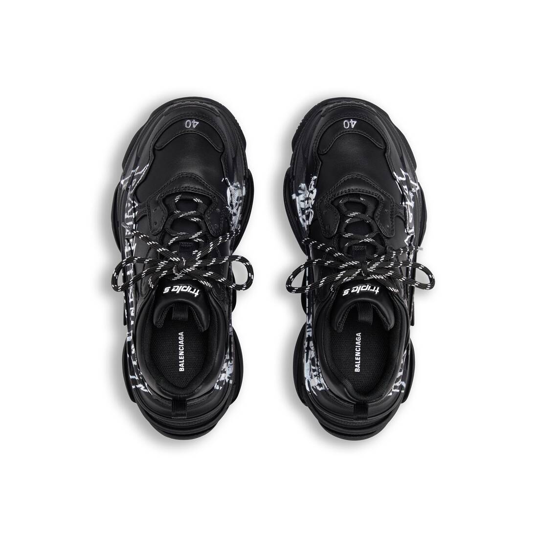 Women’s Triple S Sneaker Diy Metal  in Black/white - Image 6